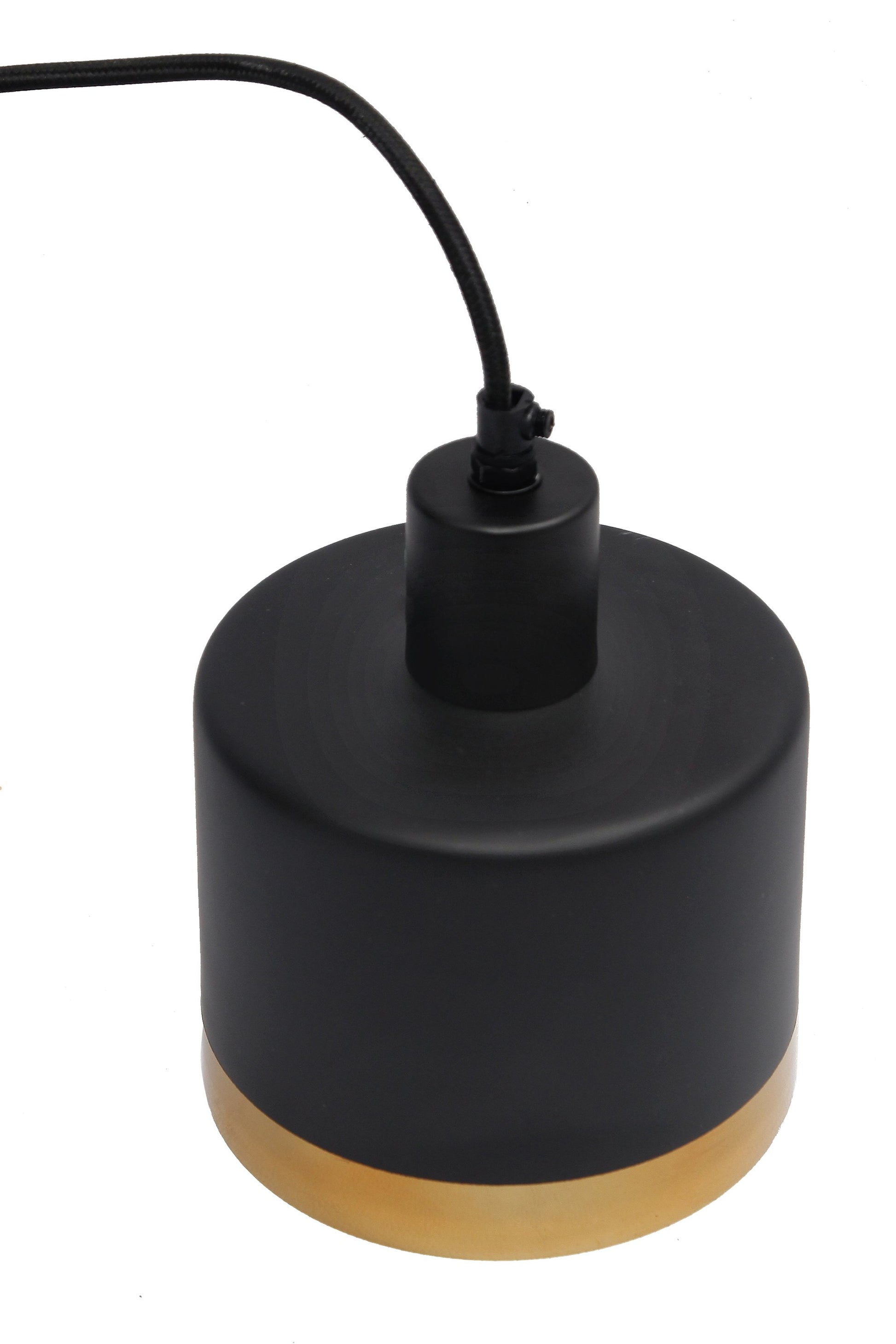 Montreux Small - Black/Gold - 2 Tone Drum Pendant Light-abc