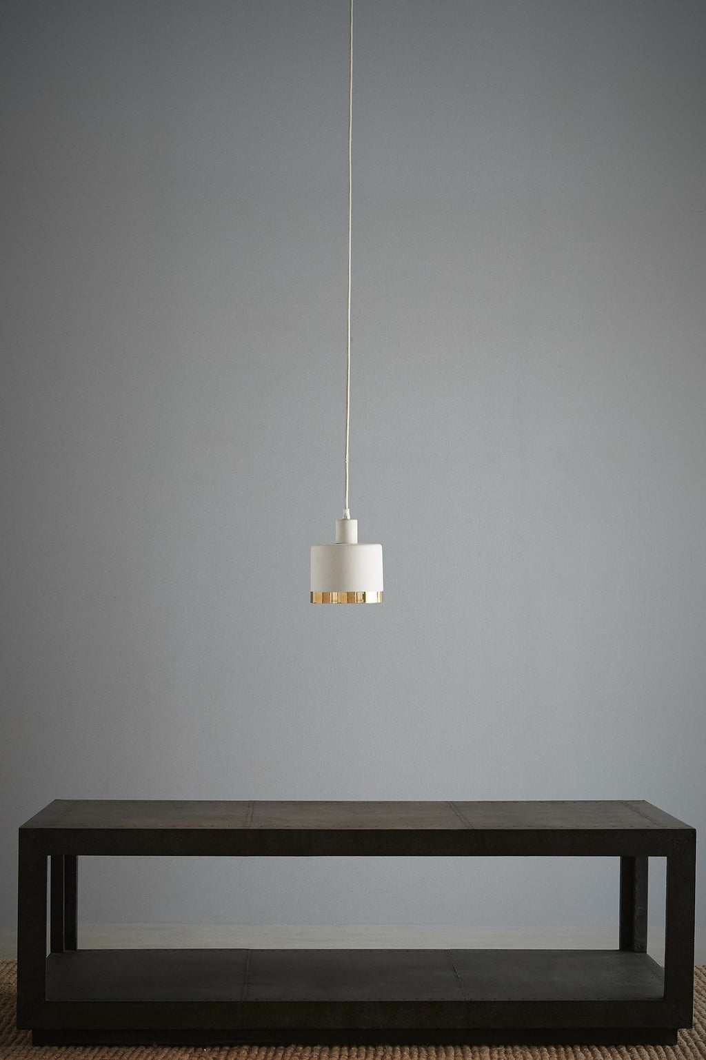 Montreux Small - White/Gold - 2 Tone Drum Pendant Light-abc