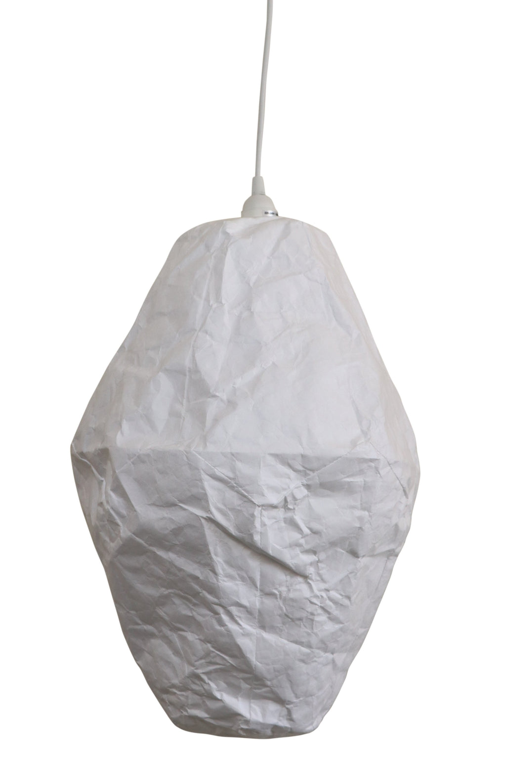 Nimbus - White - Tall Oval Cloud Paper Pendant Light-abc