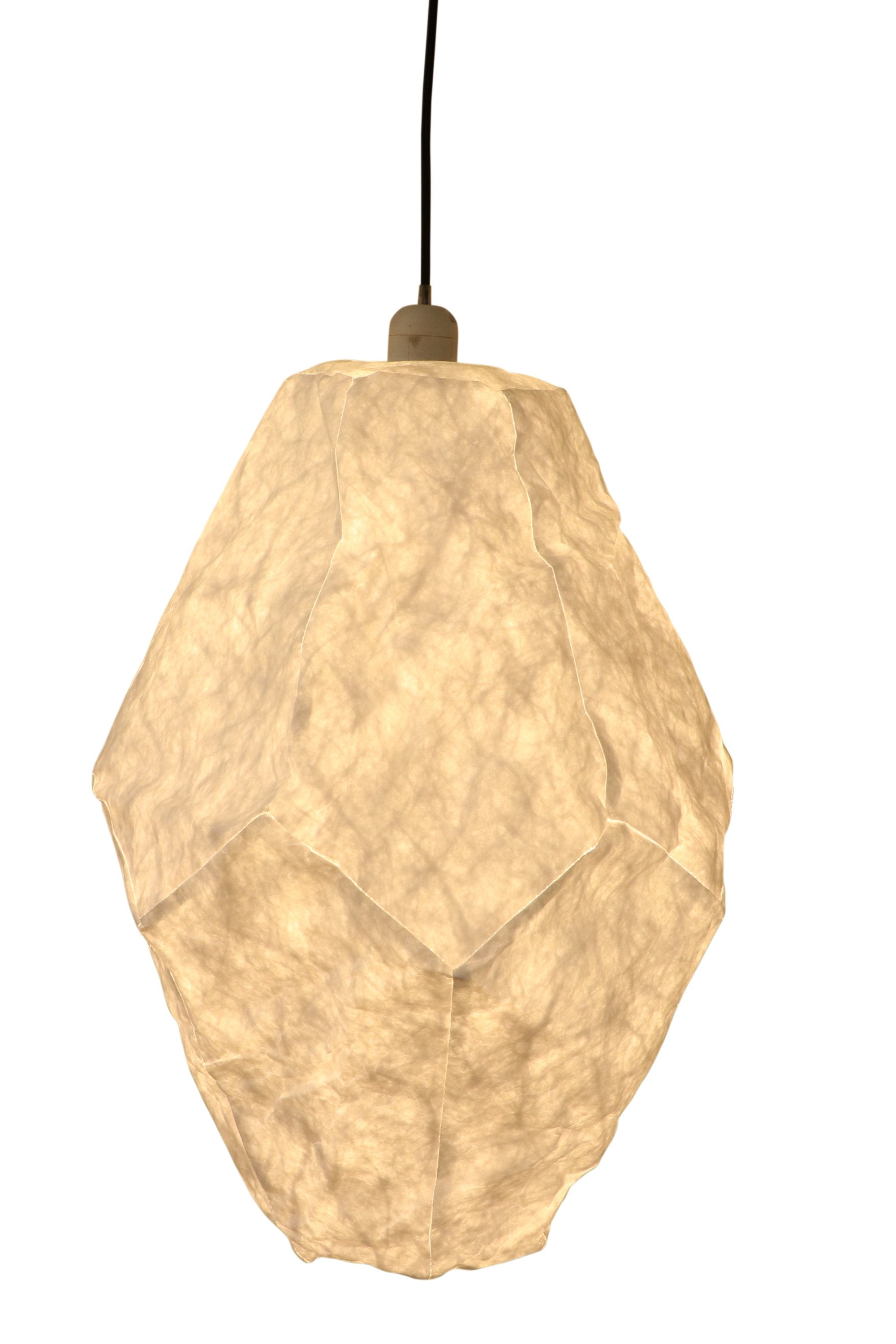 Nimbus - White - Tall Oval Cloud Paper Pendant Light-abc