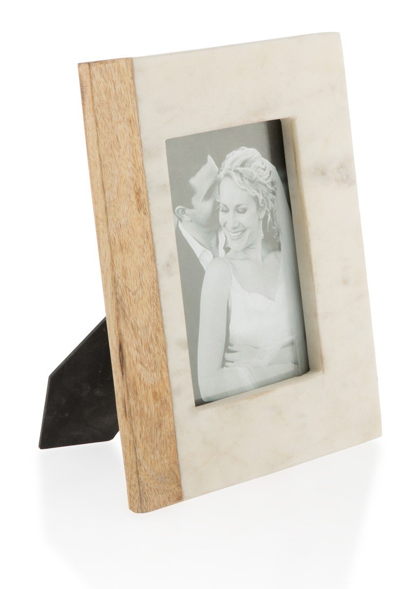 Wood and Marble Photo Frame 4x6-abc