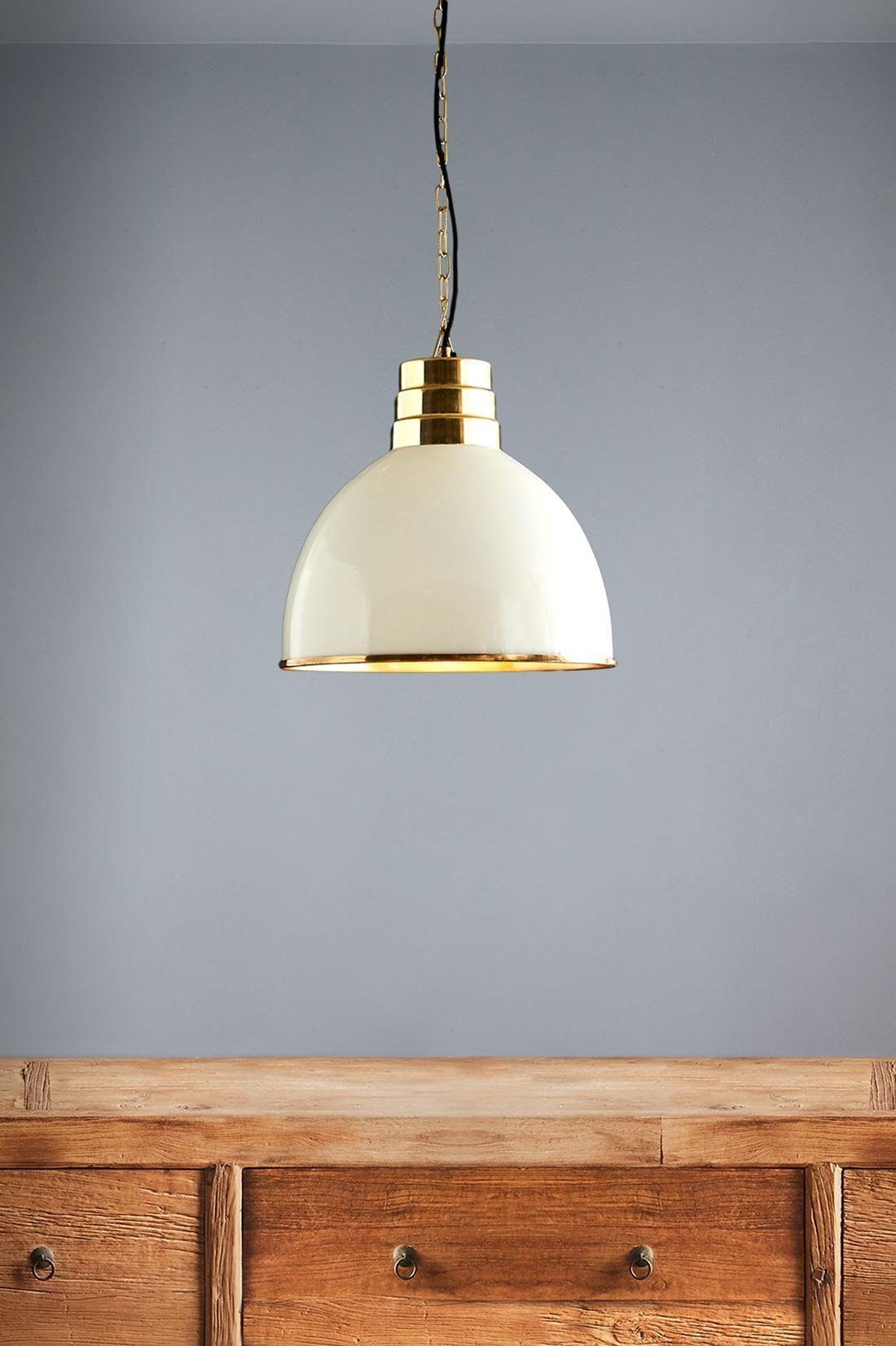 Ohio - Ivory - Tall Dome Pendant Light-abc