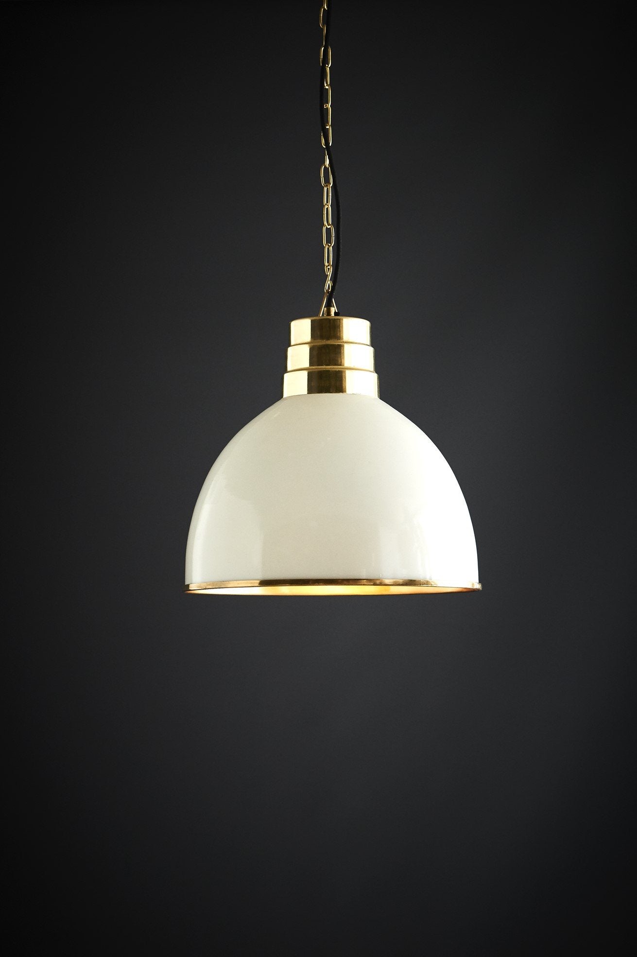 Ohio - Ivory - Tall Dome Pendant Light-abc