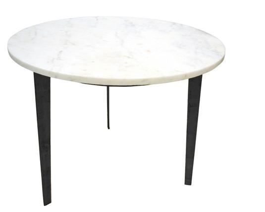 Oliver Side Table - Black Metal Legs-abc