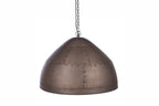P51 Large - Antique Copper - Iron Riveted Dome Pendant Light-abc