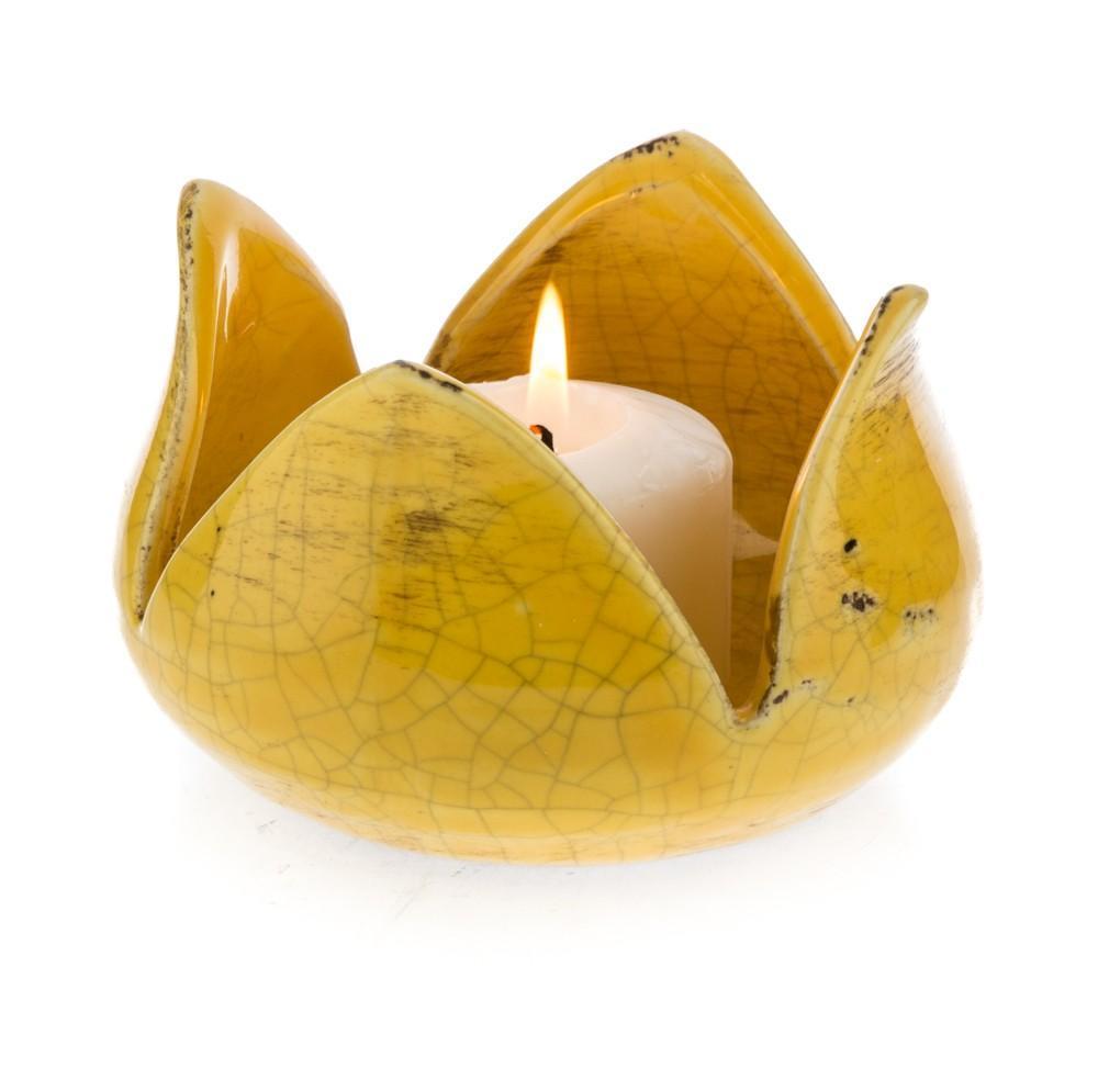 Ceramic Flower Candle Holder-abc