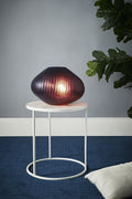 Paris Large - Ruby - Large Freeform Hand Cut Art Glass Table Lamp-abc