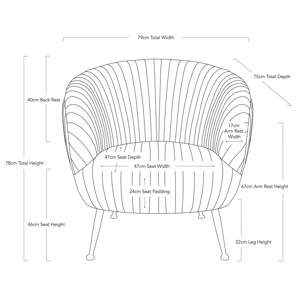 Perugia Armchair - Ice Blue-abc