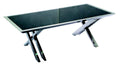 Phoenix Desk - Stainless Steel-abc