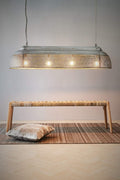 Riva Extra Long - Zinc - Perforated Iron Elongated Pendant Light-abc