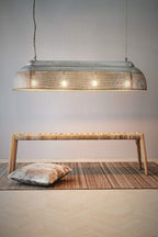 Riva Extra Long - Zinc - Perforated Iron Elongated Pendant Light-abc