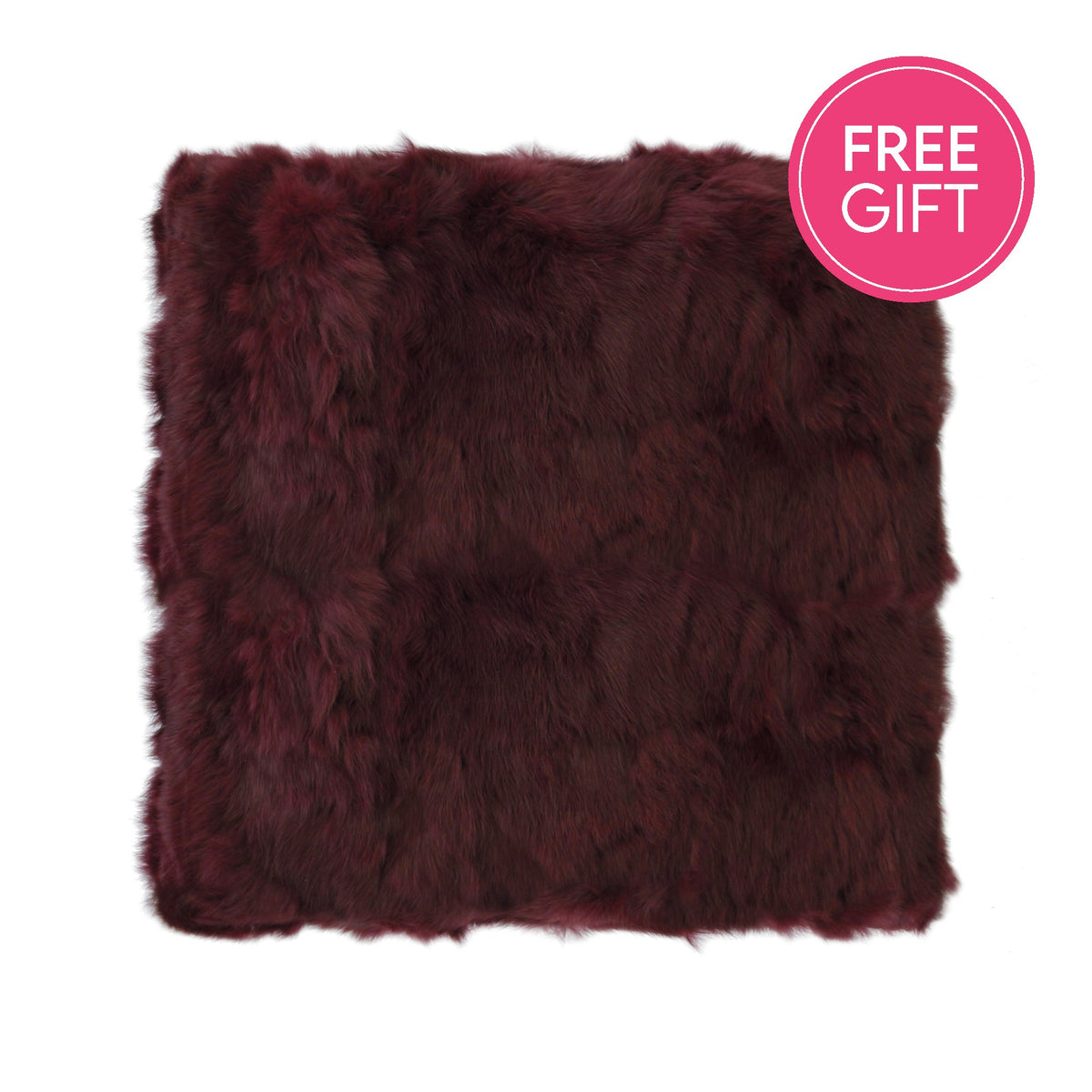 Rabbit Fur Cushion - Shiraz-abc