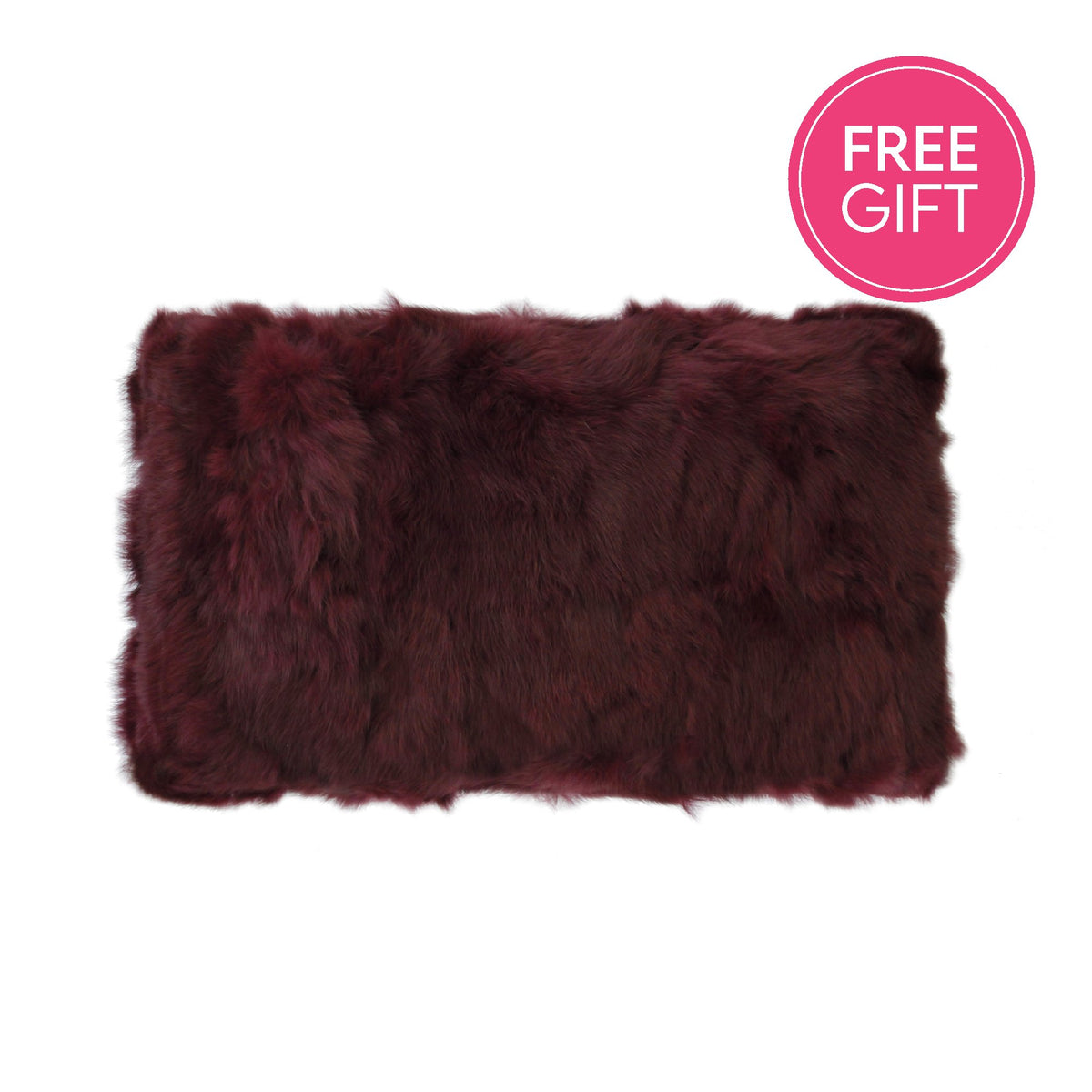 Rabbit Fur Lumbar Cushion - Shiraz-abc
