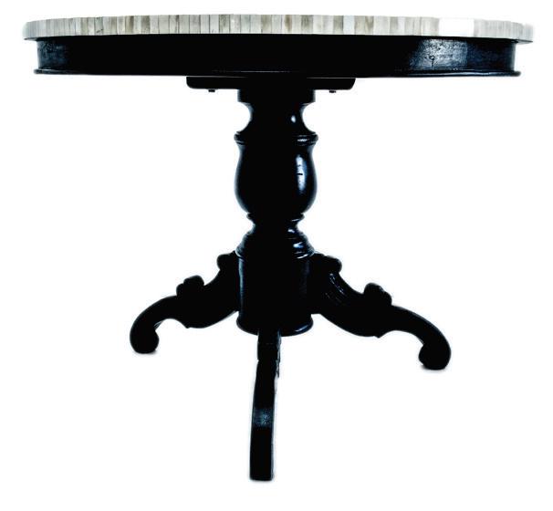 Raj Bone Inlay Table 1000mm-abc