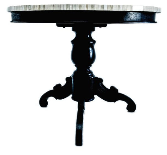 Raj Bone Inlay Table 1000mm-abc