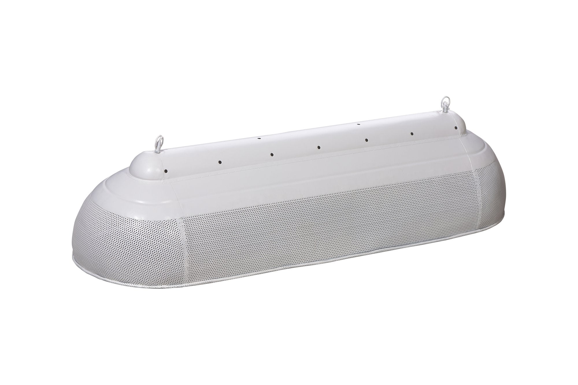 Riva Extra Long - Matt White - Perforated Iron Elongated Pendant Light-abc