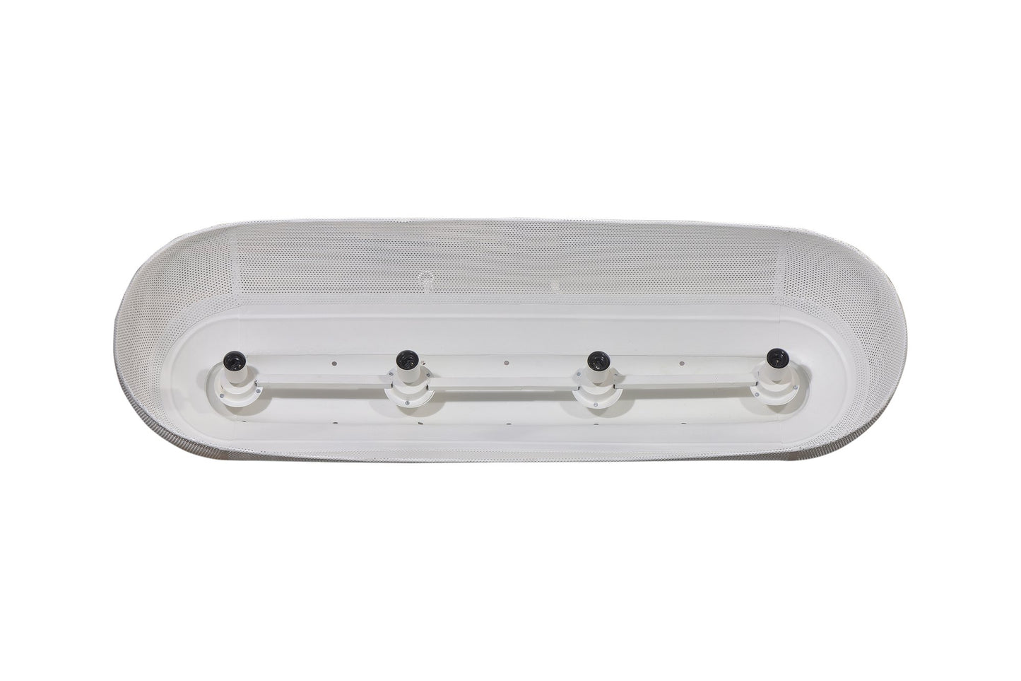 Riva Extra Long - Matt White - Perforated Iron Elongated Pendant Light-abc