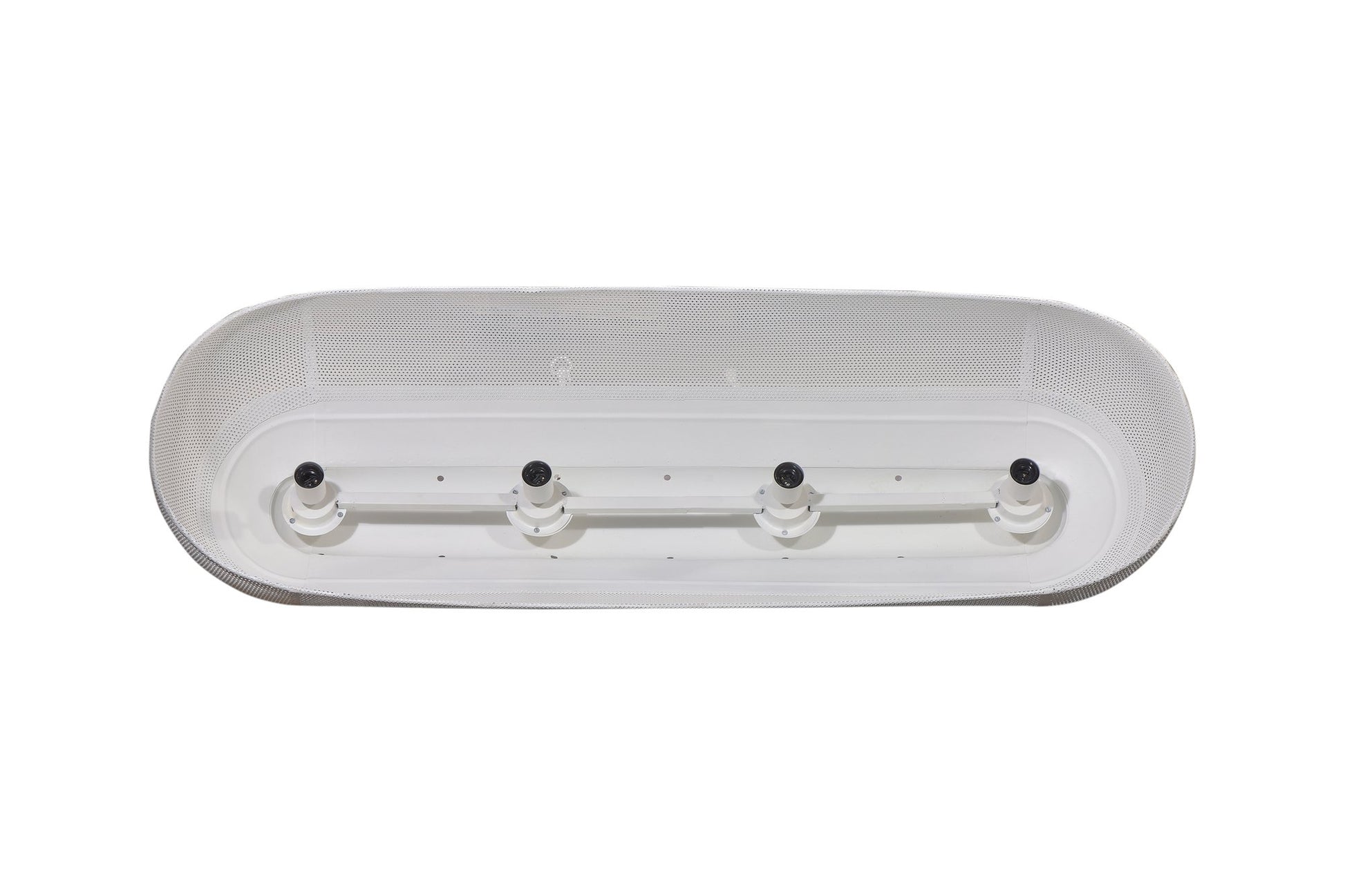 Riva Extra Long - Matt White - Perforated Iron Elongated Pendant Light-abc