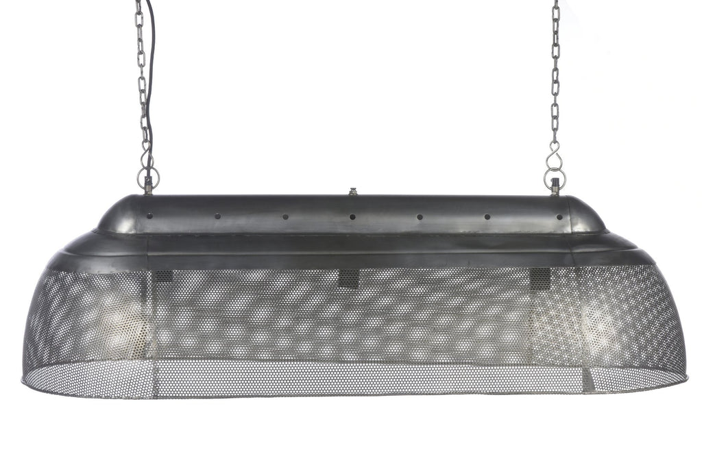 Riva Long - Zinc - Perforated Iron Elongated Pendant Light-abc
