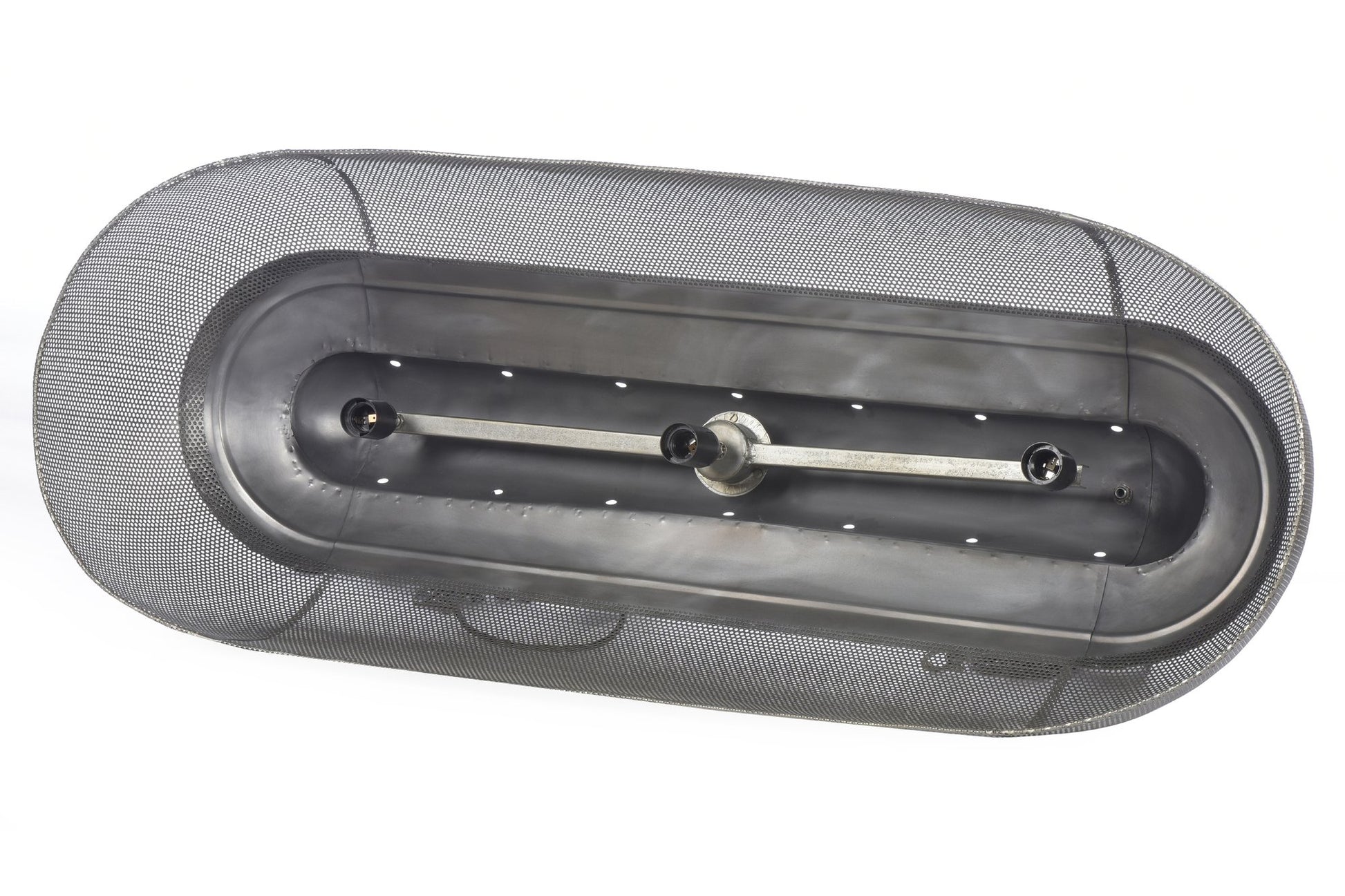 Riva Long - Zinc - Perforated Iron Elongated Pendant Light-abc