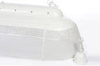 Riva Long - Matt White - Perforated Iron Elongated Pendant Light-abc