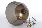 Riva Medium - Antique Brass - Perforated Iron Dome Pendant Light-abc