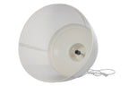 Riva Medium - Matt White - Perforated Iron Dome Pendant Light-abc