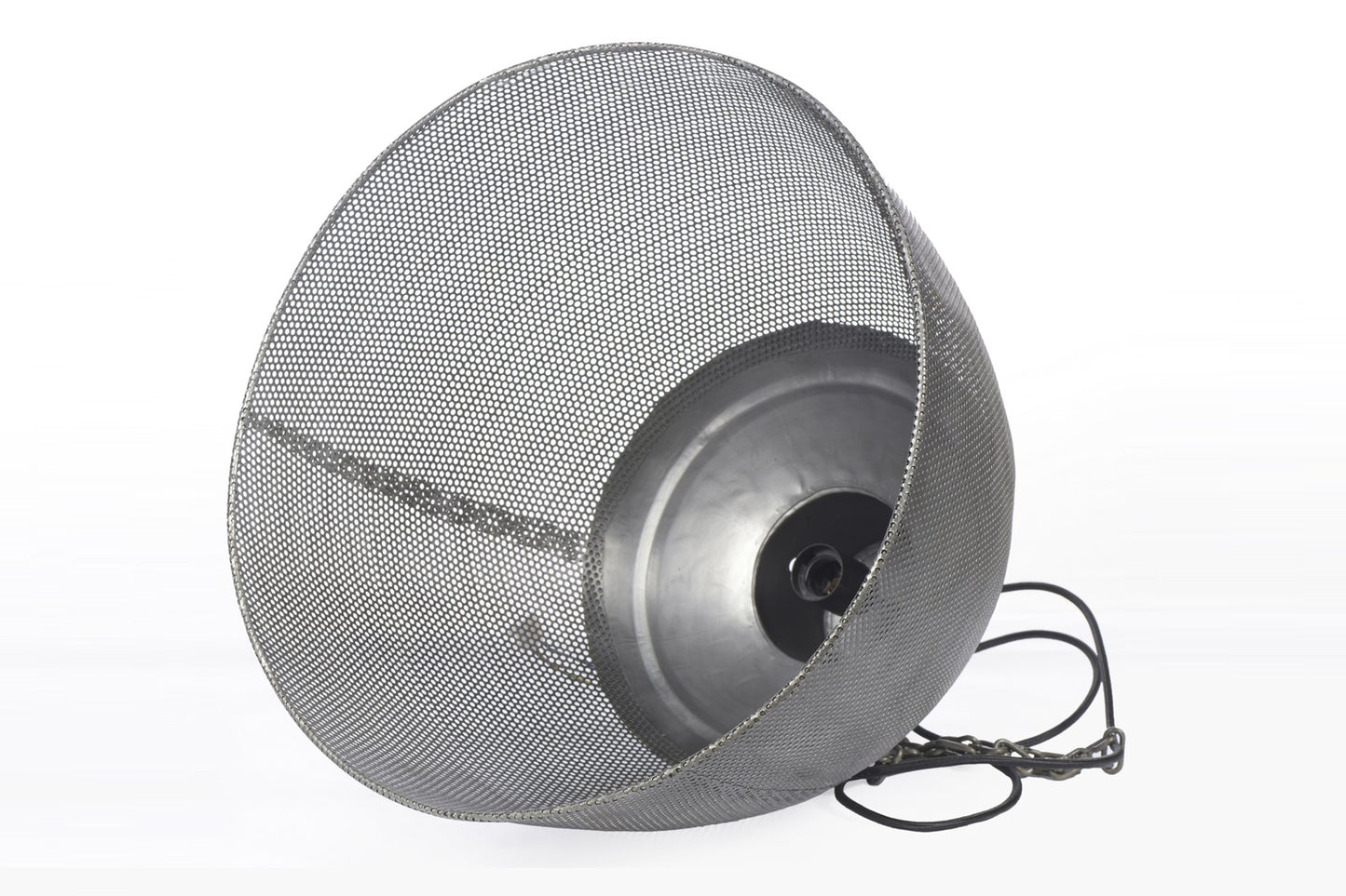 Riva Medium - Zinc - Perforated Iron Dome Pendant Light-abc