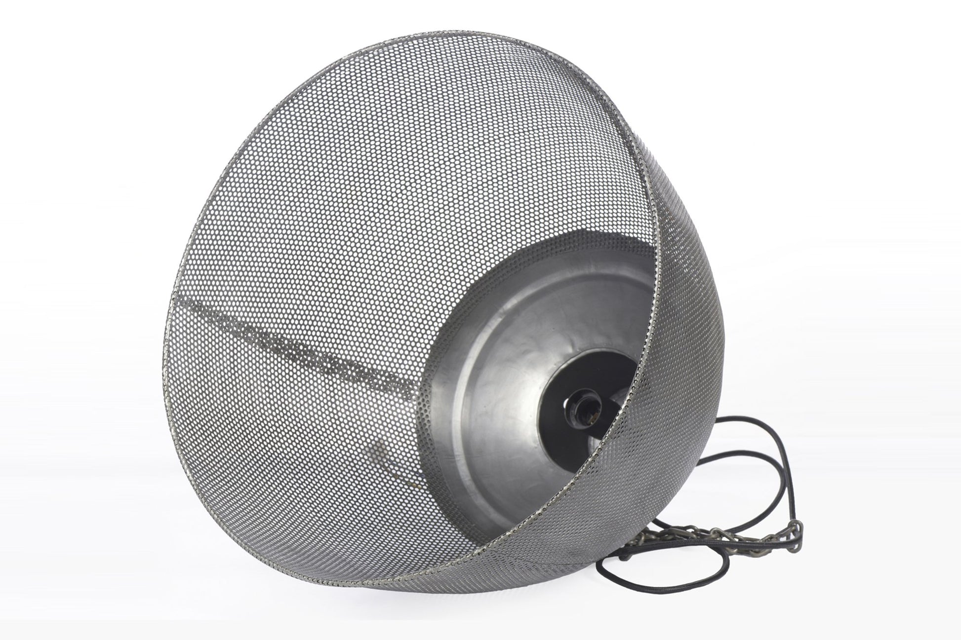 Riva Medium - Zinc - Perforated Iron Dome Pendant Light-abc