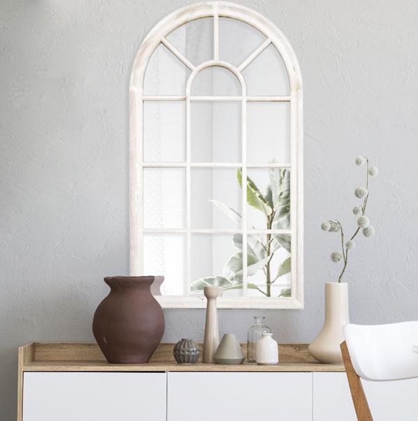 Romeo Arch Mirror White-abc