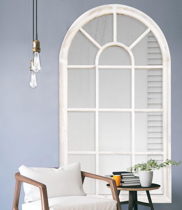 Romeo Arch Mirror Matt White-abc