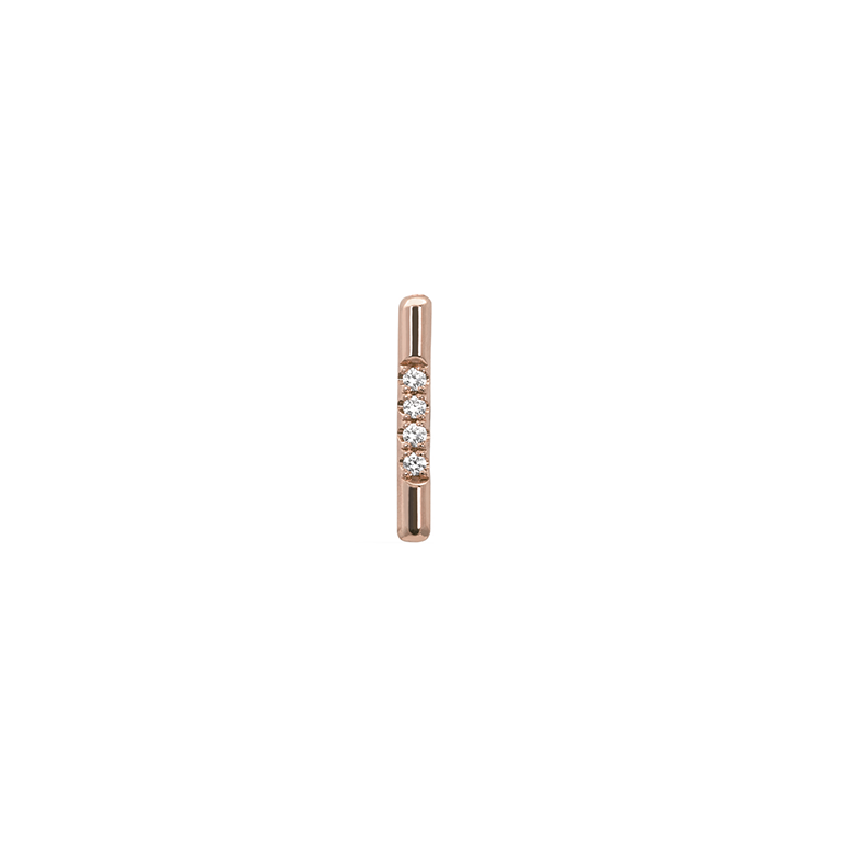 PAVÉ LINEA STUD, WHITE DIAMOND-abc