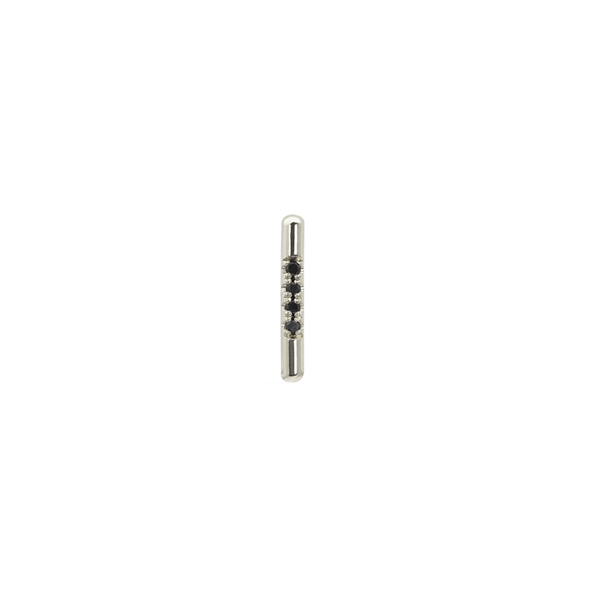 PAVÉ LINEA STUD, BLK DIAMOND-abc