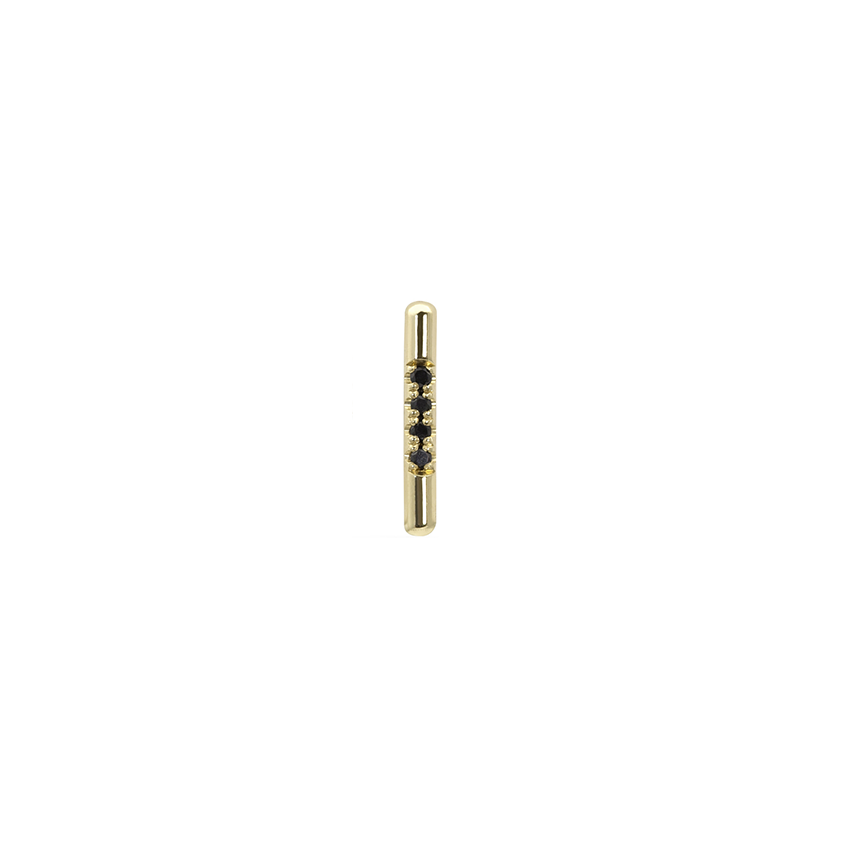 PAVÉ LINEA STUD, BLK DIAMOND-abc