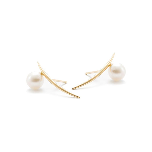 PEARL ARC EARRINGS-abc