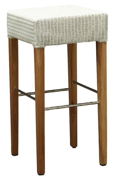 Santorini Lloyd Loom Stool - 760mm-abc
