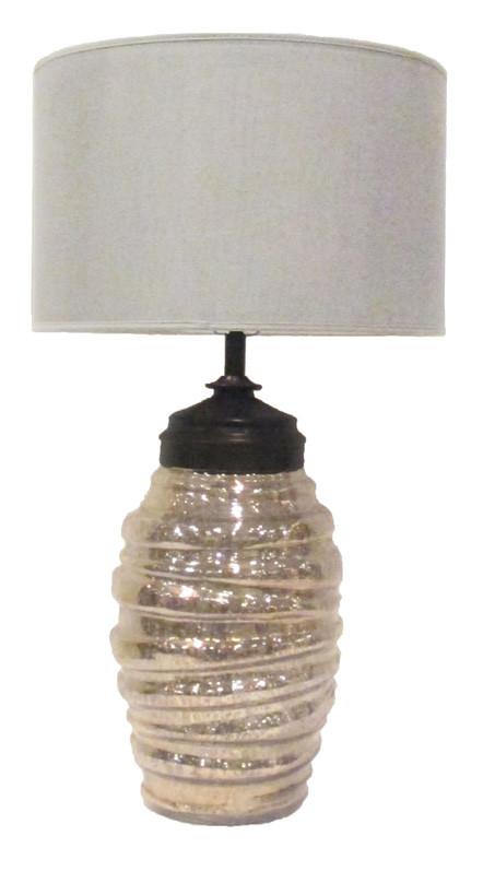 Saxon Bronze Table Lamp - Off White-abc