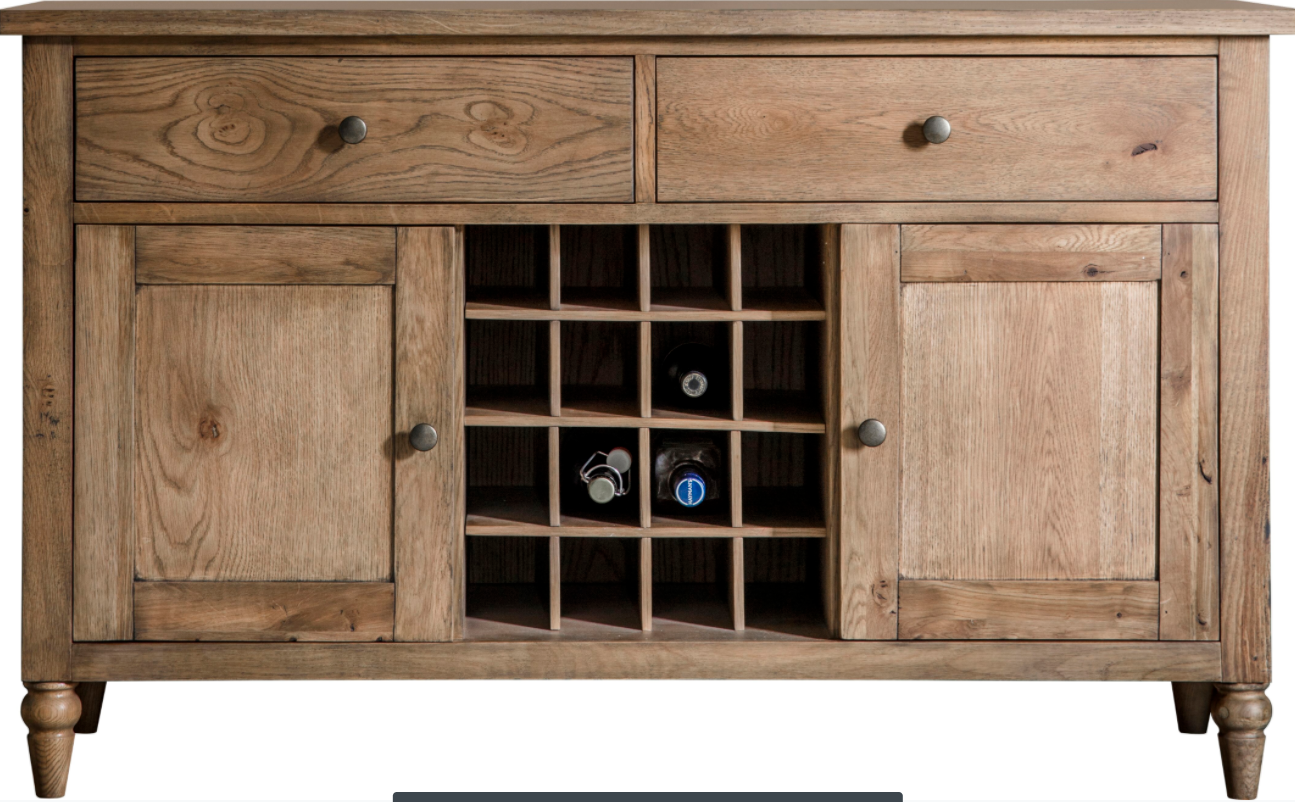 Cookham Large Sideboard Oak W1305 x D450 x H800mm-abc