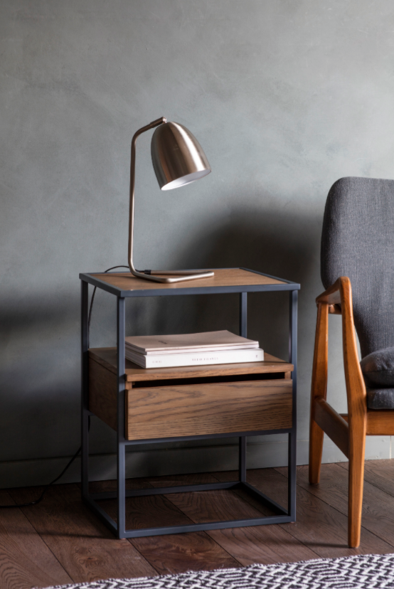 Beja Smoked Side Table-abc