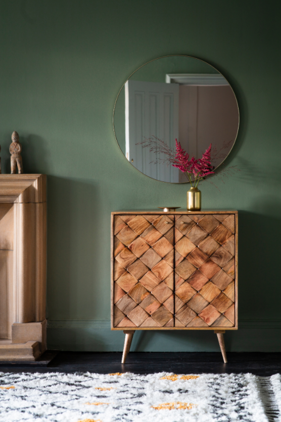 Braga Round Mirror Champagne-abc