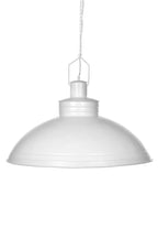 Sheldon - White - Large Iron Shallow Dome Pendant Light-abc