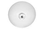 Sheldon - White - Large Iron Shallow Dome Pendant Light-abc
