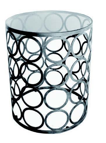 CIRCLES SIDE TABLE - Dark Bronze-abc
