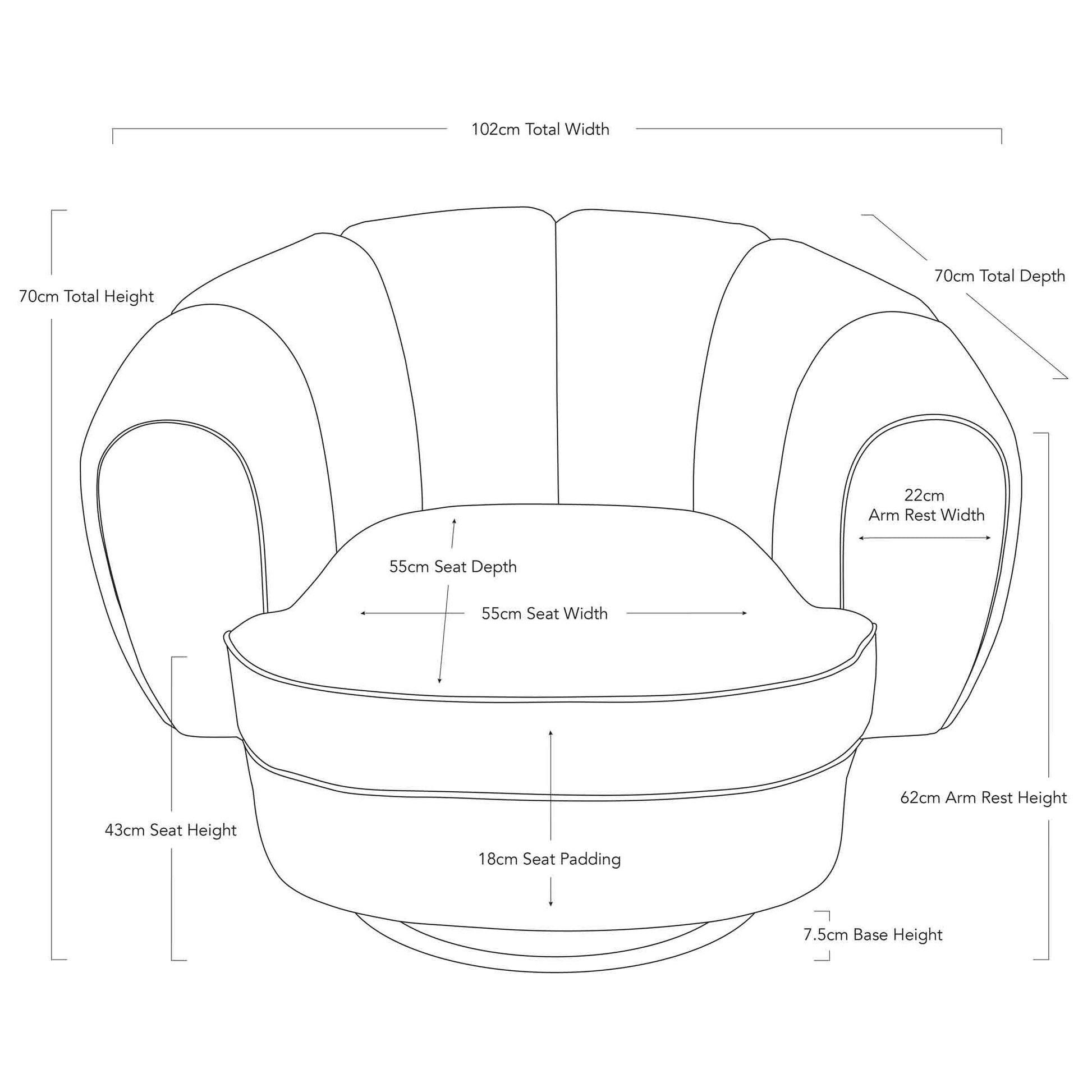 Siena Swivel Chair - Black-abc