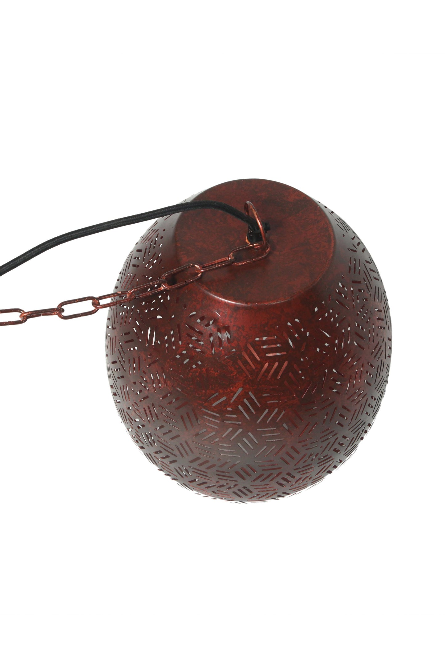 Sigma Small - Bronze - Perforated Pod Pendant Light-abc