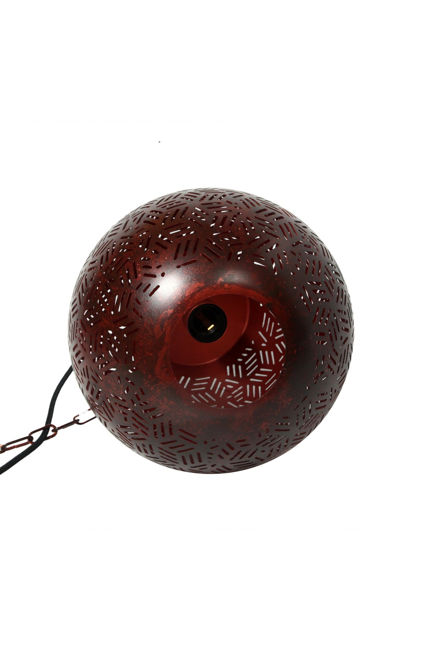 Sigma Small - Bronze - Perforated Pod Pendant Light-abc