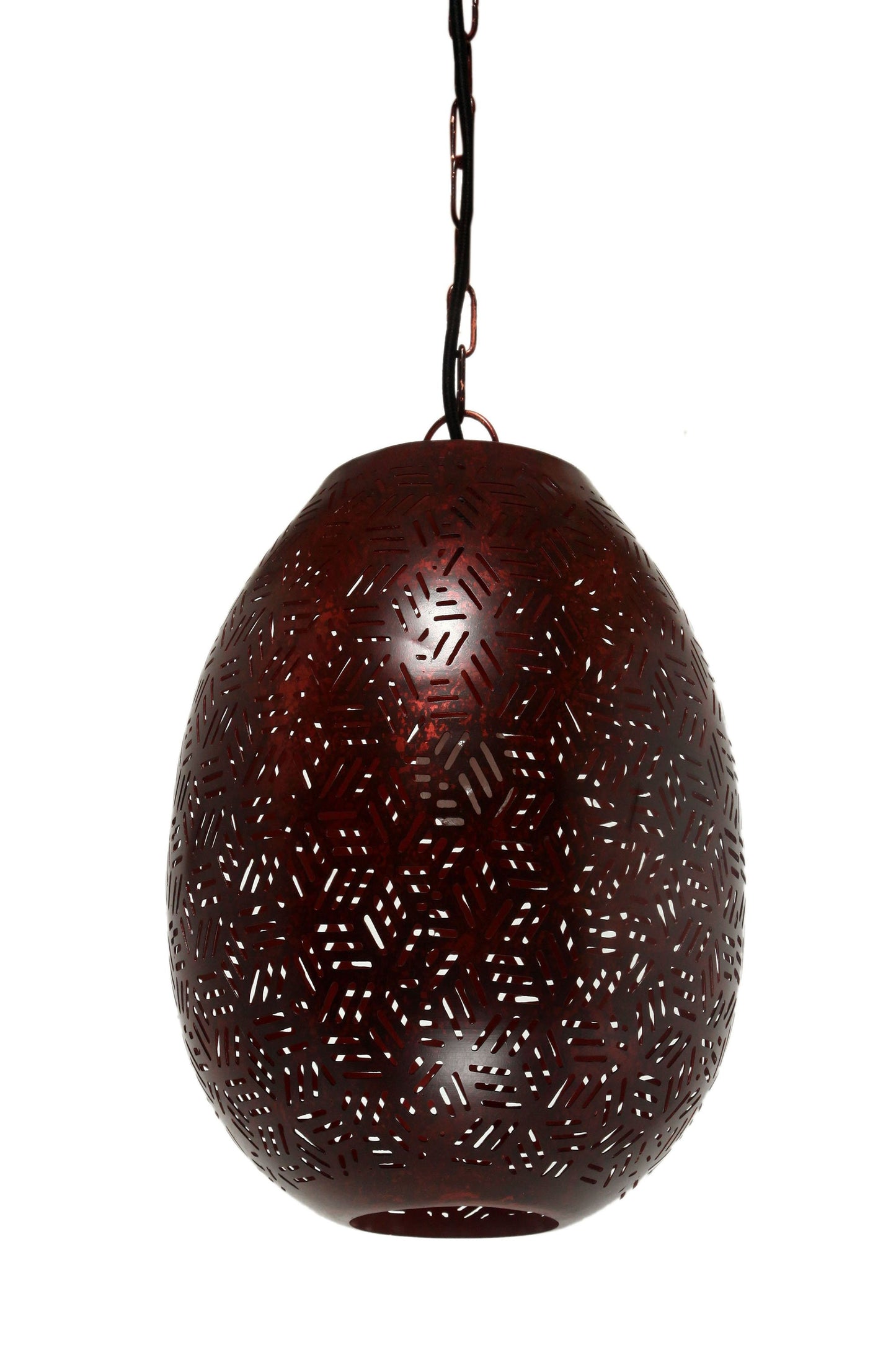 Sigma Small - Bronze - Perforated Pod Pendant Light-abc