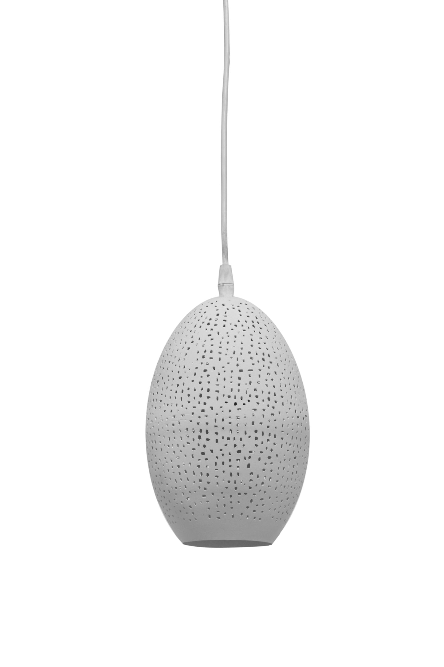 Stella - White - Perforated Balloon Pendant Light-abc