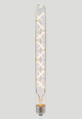 T30 Criss Cross LED Filament - Clear Glass - 6W E27 2200k-abc