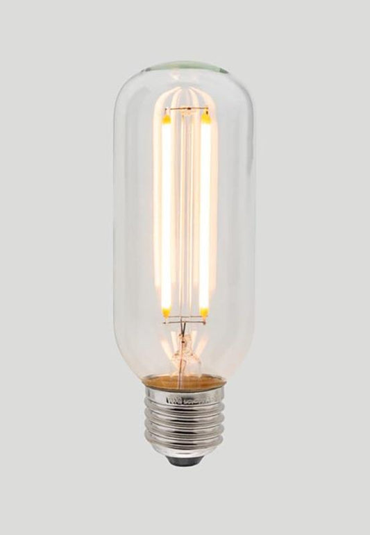 T45 Long LED Filament - Clear Glass - 4W E27 2200k-abc